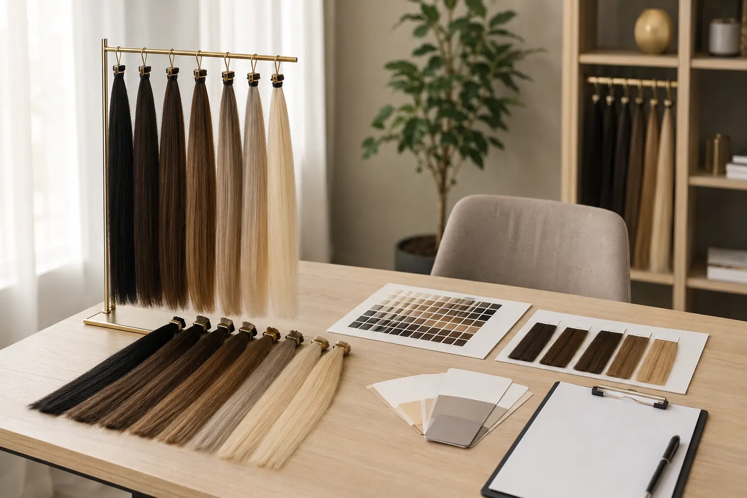 Core SKU inventory shelf for best hair extension lengths for salon inventory