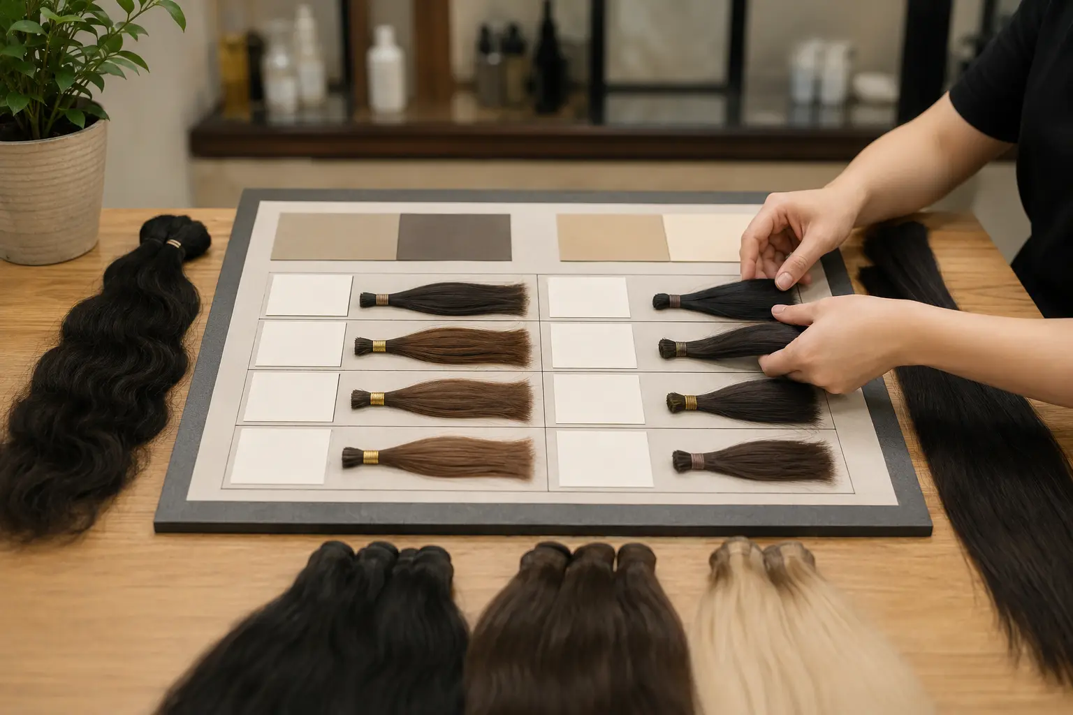 Supplier evidence decision matrix for vietnamese hair vs burmese hair: salon buyer guide